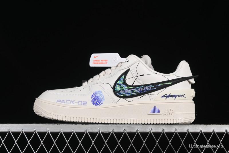 Nike Air Force 1'07 Low "Punk Future" Cyberpunk Style Casual Sneakers - DV3464-020