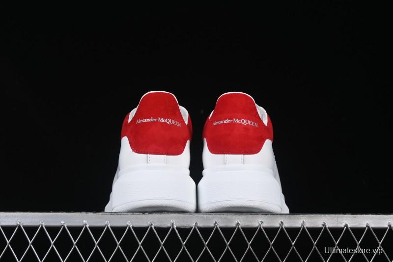 Alexander McQueen Oversized Sneakers with Red Suede Heel Detail - D.E5