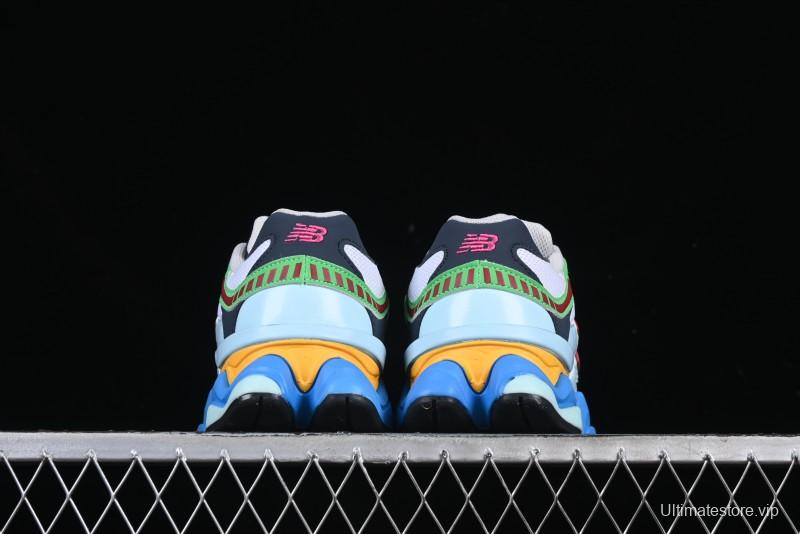 New Balance 9060 Retro Casual Running Sneakers with ABZORB Cushioning Technology - U9060NBN