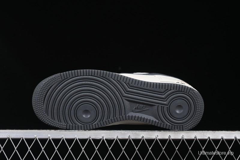 Nike Air Force 1 '07 Low Casual Sneakers in Black Pigskin - XZ6188-705