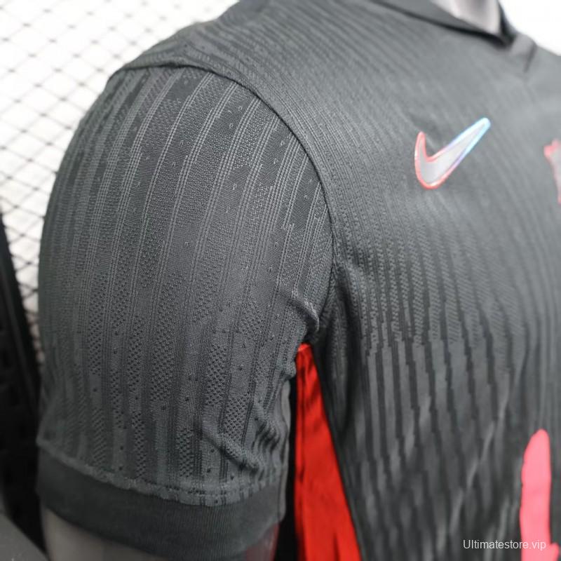 Player Version 25/26 FC Barcelona Black with Pink "T.S. 1989" Jersey