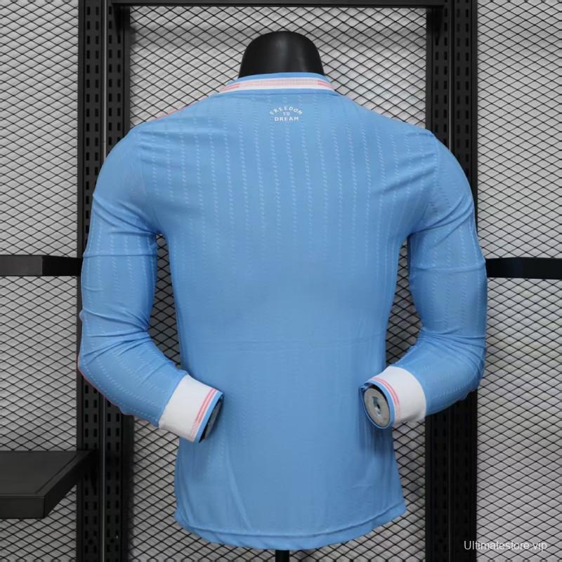 Player Version 25/26 Inter Miami Blue Third Long Sleeve Jersey