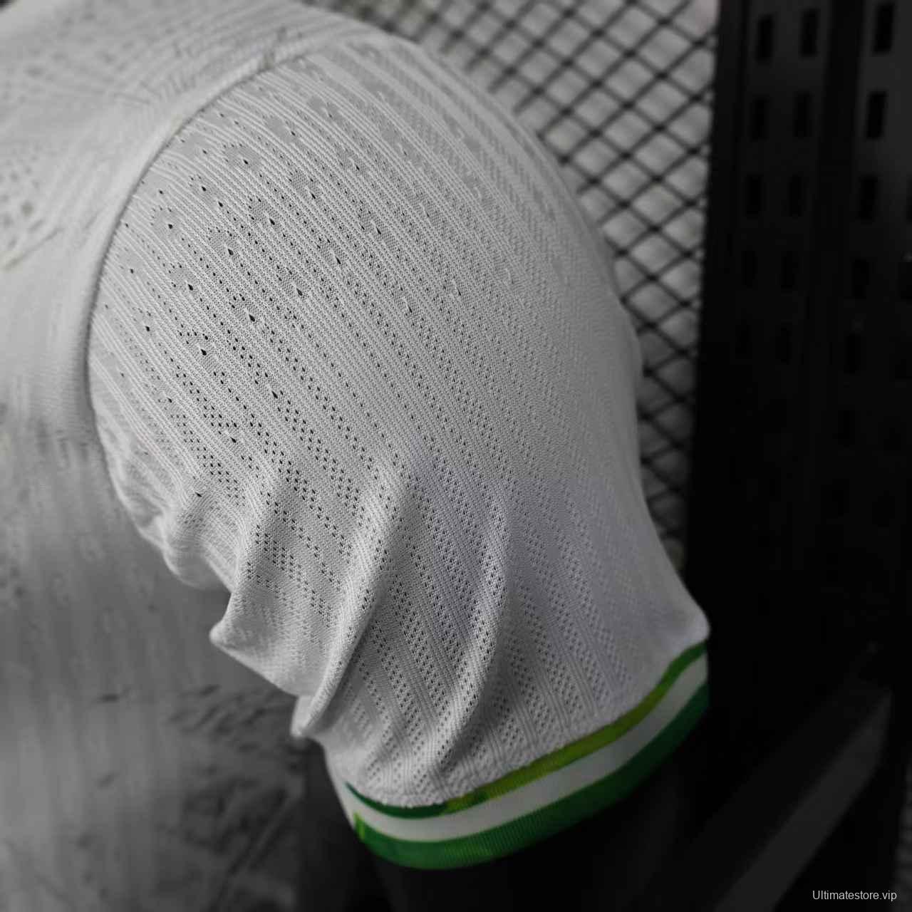 Player Version 2025 Brazil White with Christ the Redeemer Watercolor Jersey