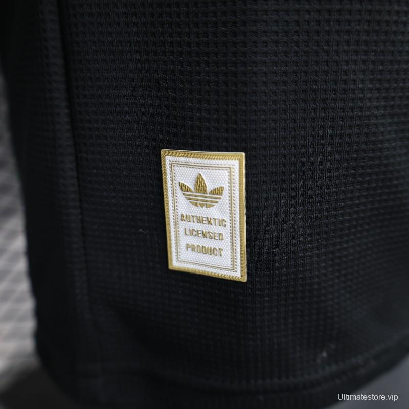 Player Version 2025 Argentina Black with Sky Blue Trim Jersey