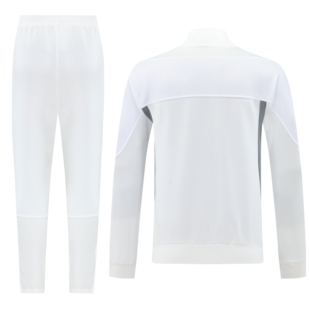 2025 NIKE WHITE/Grey Full Zipper Jacket +Long Pants