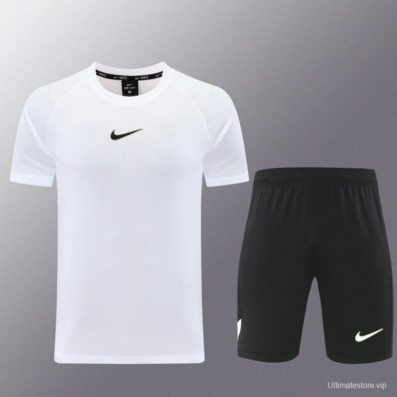 25/26 Nike White Short Sleeve Jersey+Shorts