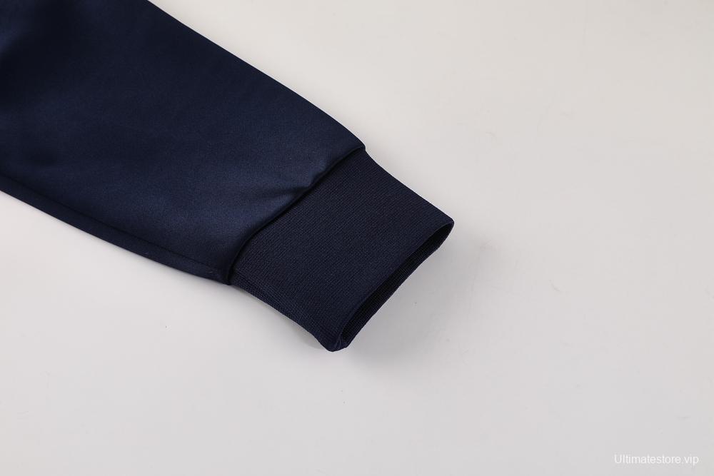 2025 Nike Red/Navy Full Hoodie Zipper Jacket +Long Pants