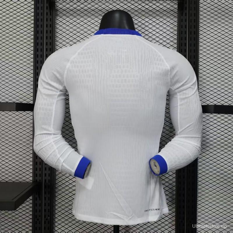 Player Version 2025 England Home Long Sleeve Jersey