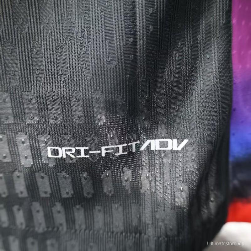 Player Version 2025 England Away Black Long Sleeve Jersey