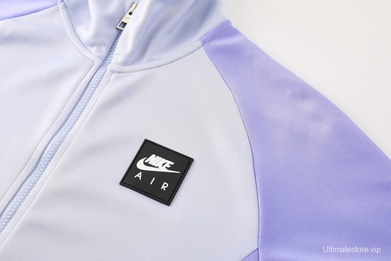 2025 NIKE Purple Full Zipper Jacket + Long Pants