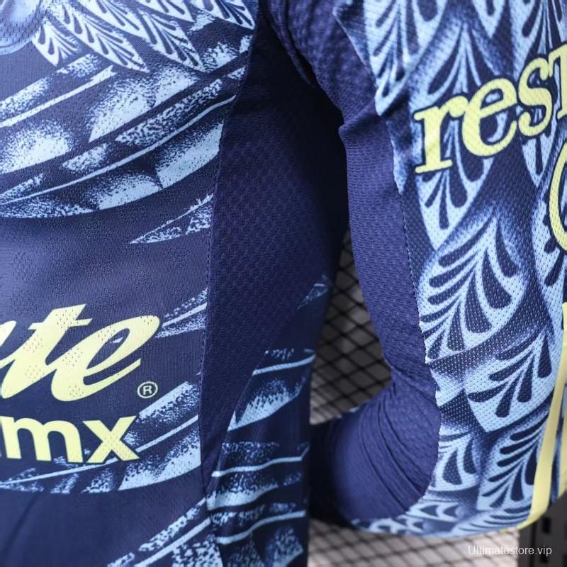 Player Version 25/26 Club America Away Long Sleeve Jersey