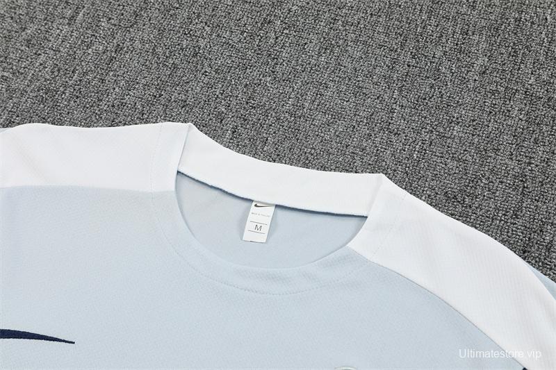 25/26 Tottenham Hotspur Grey with XS Short Sleeve+Soccer Shorts