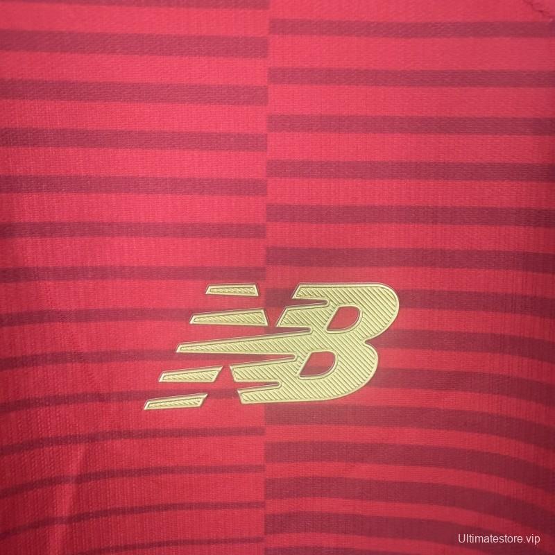 Player Version 25/26 Deportivo Toluca FC Red Home  Jersey