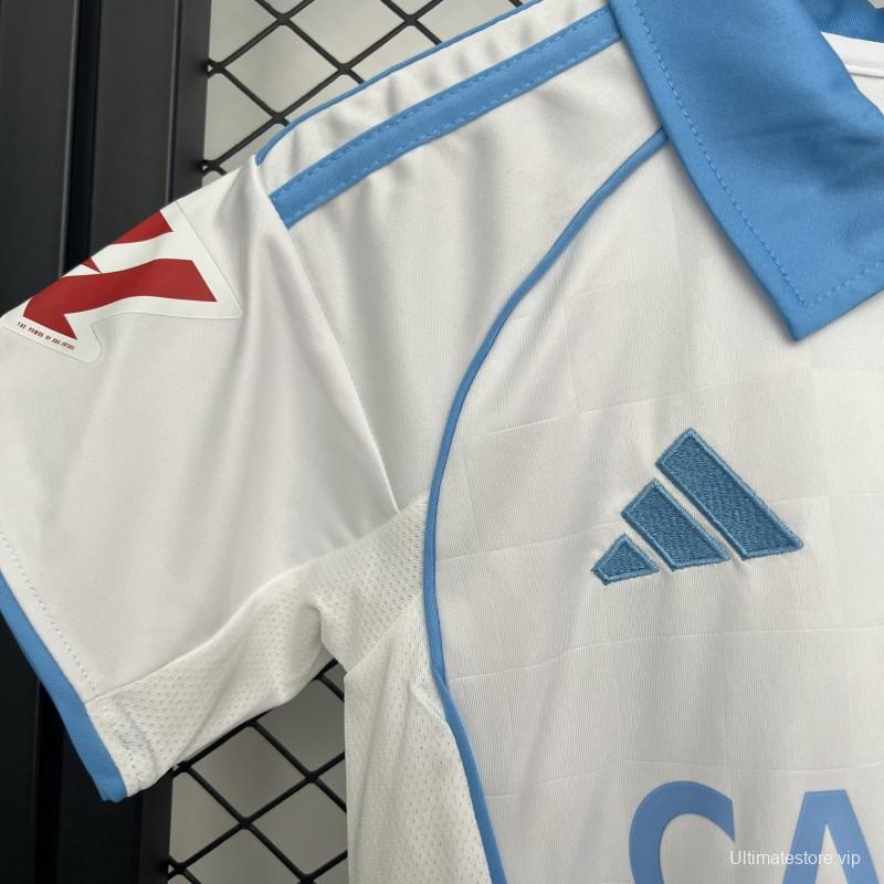25/26 Kids Real Zaragoza Home Jersey