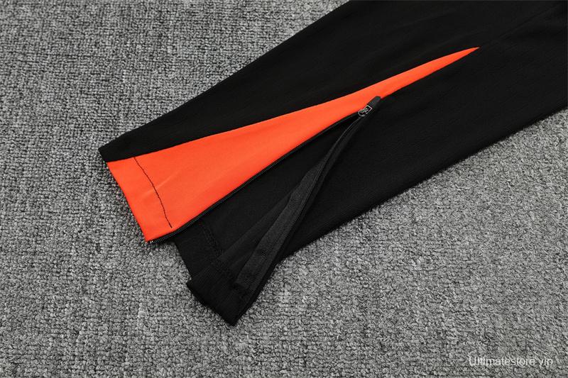 Player Version 25/26 Brazil Orange Half Zipper Jacket+Long Pants