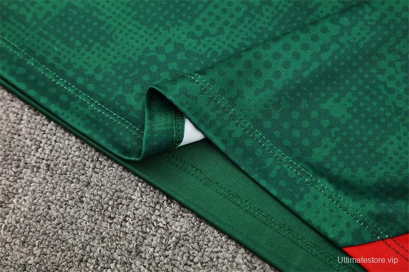 25/26 AC Milan Green Camouflage Half Zipper Jacket+Long Pants