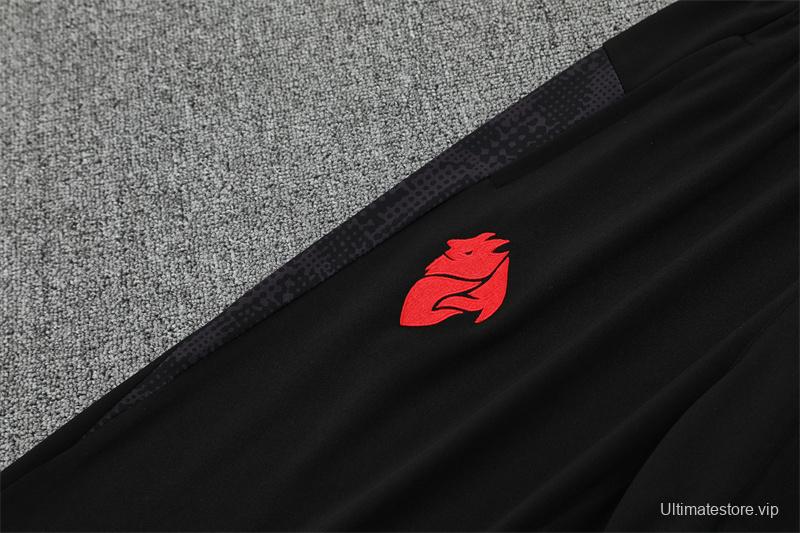 25/26 AC Milan Red Camouflage Half Zipper Jacket+Long Pants