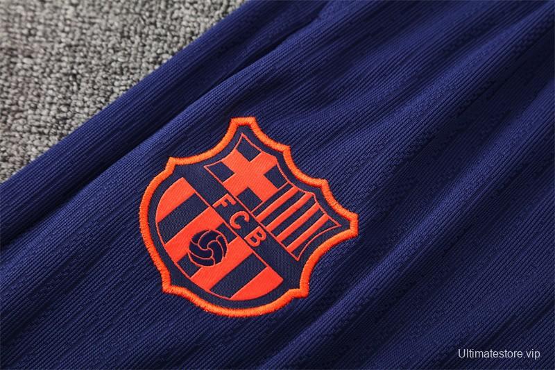 Player Version 25/26 Barcelona Orange T90 Half Zipper Jacket+Long Pants