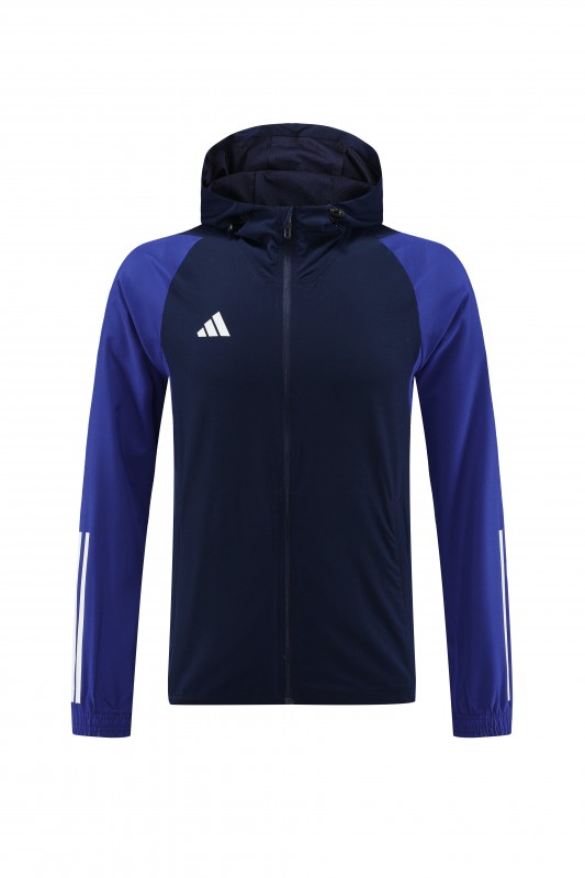 2025 Adidas Royal Blue Half Zipper Jacket+Long Pants S-2XL