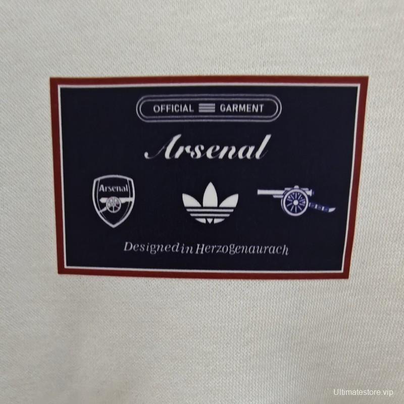 25/26 Arsenal Embroidered Logo Hoodie 7 Colors