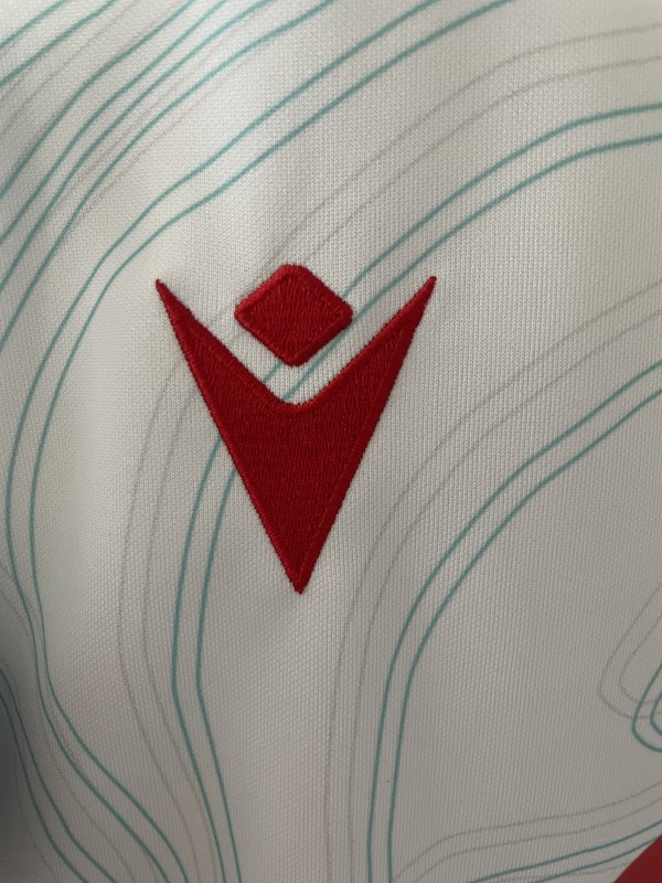 2026 Wales away White with Topographic Pattern Jersey