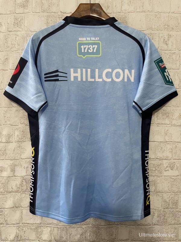 25/26 Worcester Warriors Sky Blue with Floral Pattern Jersey