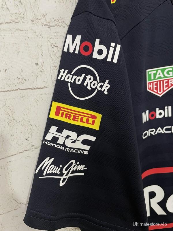 2026 F1 Oracle Red Bull Racing Navy with Red Stripes T-Shirt