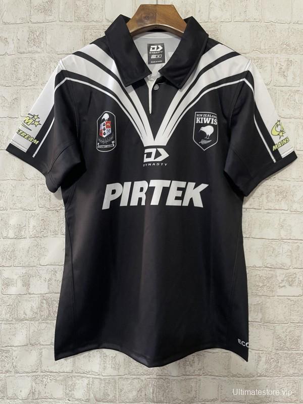 2024 New Zealand Kiwis Black with White V-Chevron Jersey