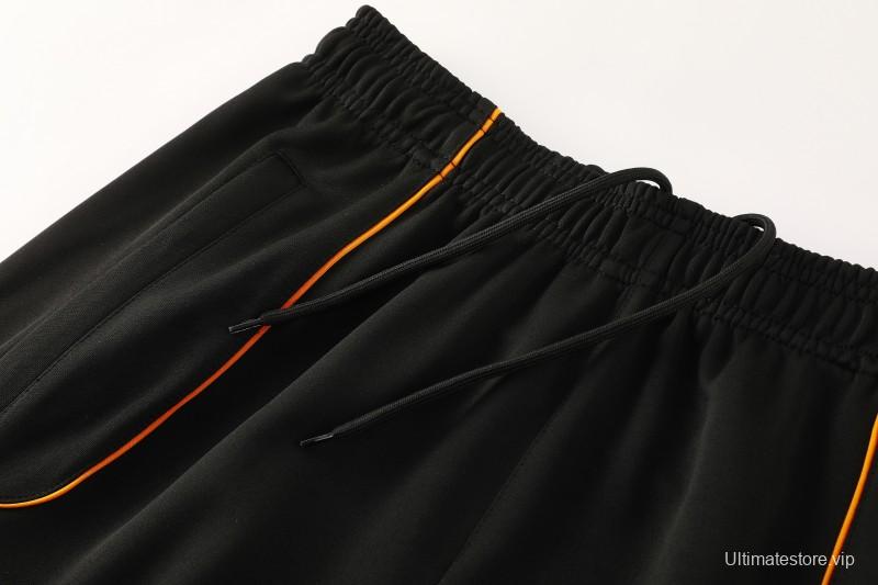 25/26 Roma Black Full Zipper Jacket+Long Pants