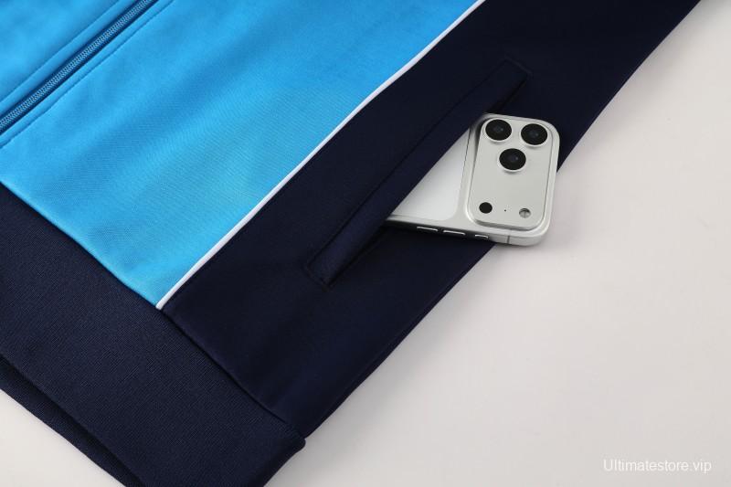 25/26 SSC Napoli Sky Blue Full zipper Jacket Tracksuit+ long pants