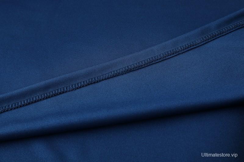 25/26  Adidas Navy Blue Full zipper Jacket Tracksuit+ long pants