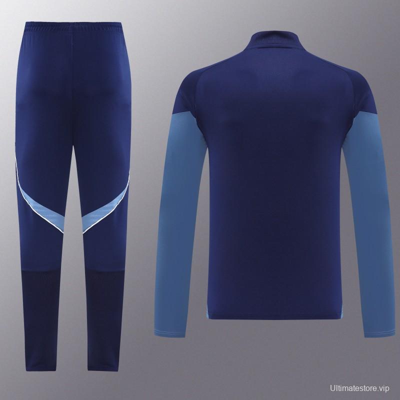 25/26  Adidas Navy Blue Full zipper Jacket Tracksuit+ long pants