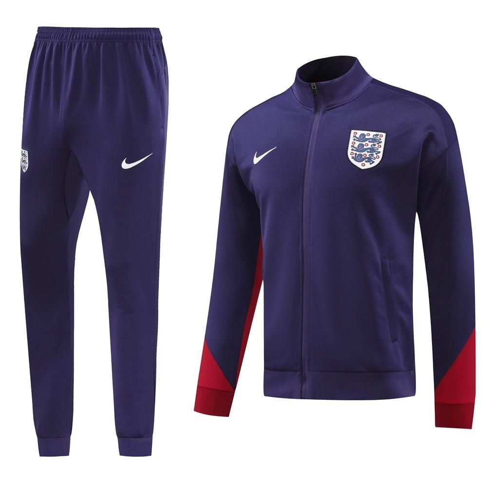24/25  England Purple Full zipper Jacket Tracksuit+ long pants