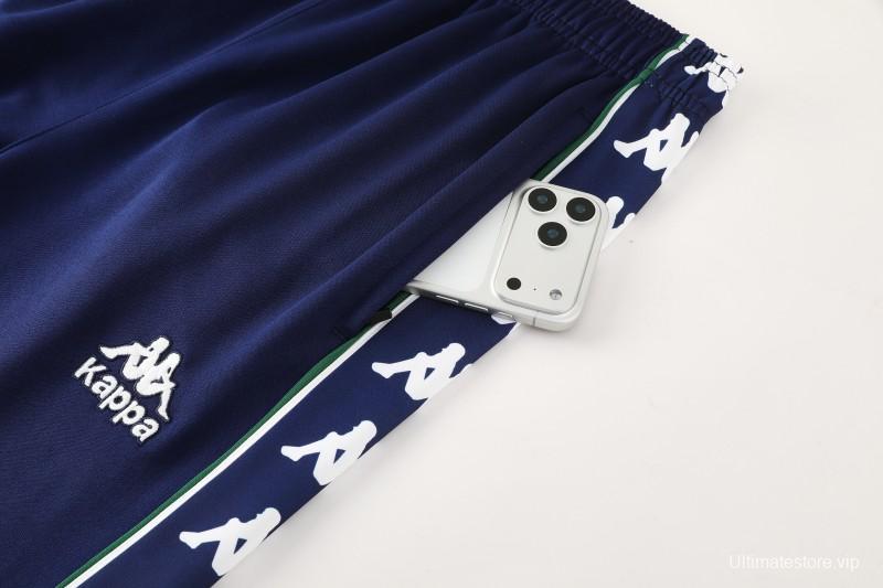 26/27 Real Betis x Kappa Navy Blue  Full Zipper Jacket Tracksuit + Long Pants