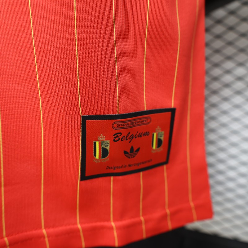 Player Version 2026 Belgium Red Terrace Icons White Jersey
