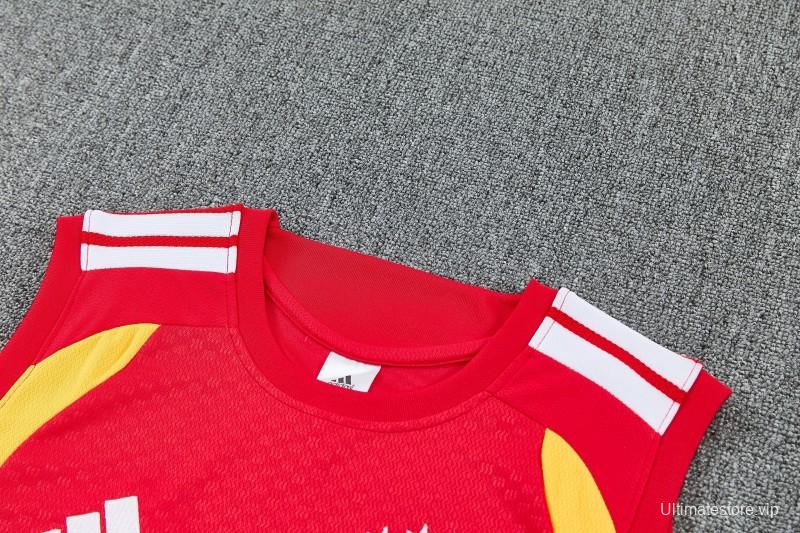 26/27 Germany Red  Sleeveless Training Vest +Shorts Set