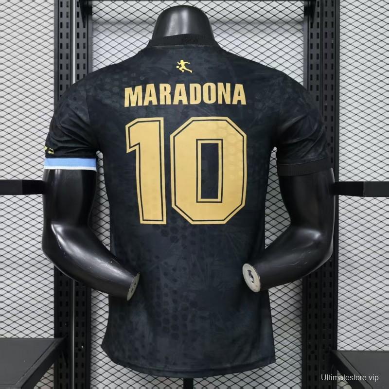 Player Version 2026 Argentina Black with Gold Sun Special Edition Jersey