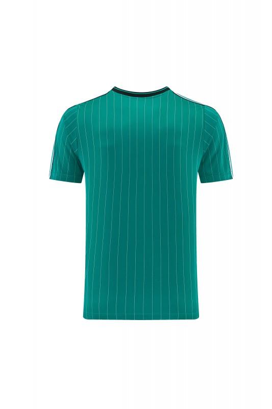 26/27 Liverpool   Green Pinstripe  Short Sleeve+Soccer Shorts