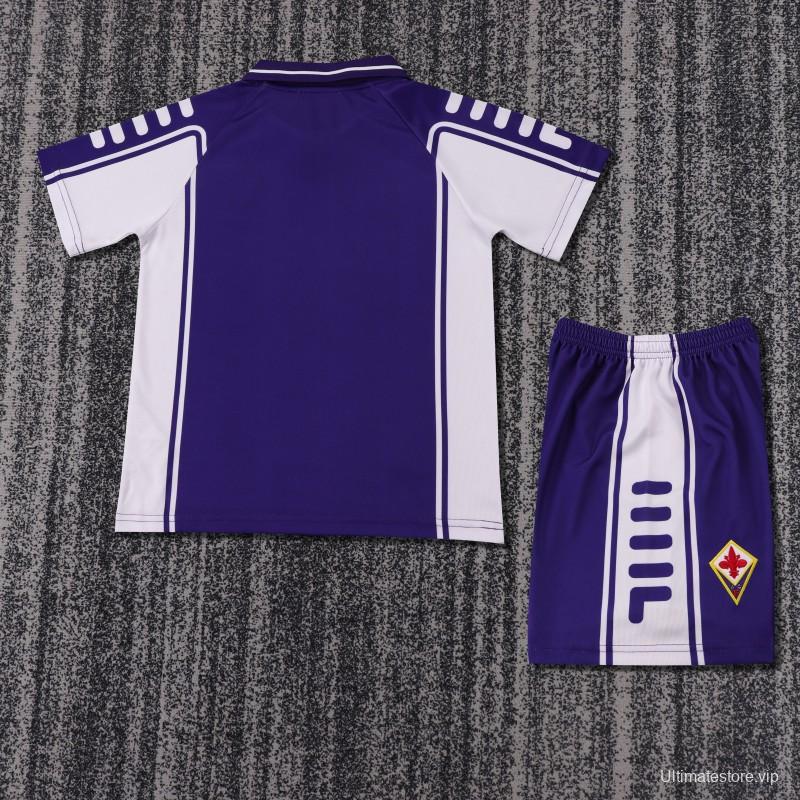 Retro Kids 99/00 Fiorentina Home Jersey