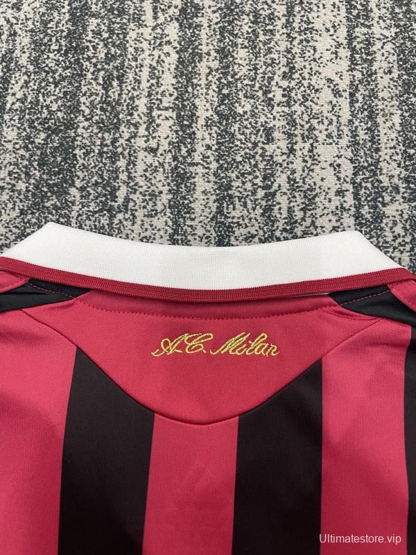 Retro Kids 09/10 AC Milan Home Jersey