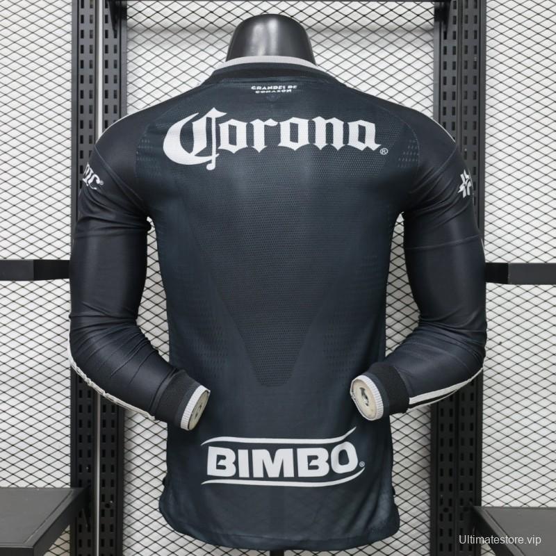Player Version 26/27 Club América Charcoal Black Long Sleeve Away Jersey