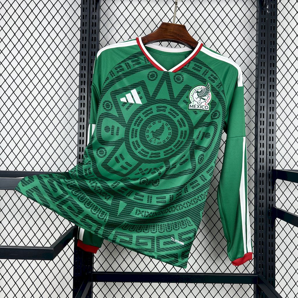 2026 Mens Mexico World Cup Home Long Sleeve Jersey