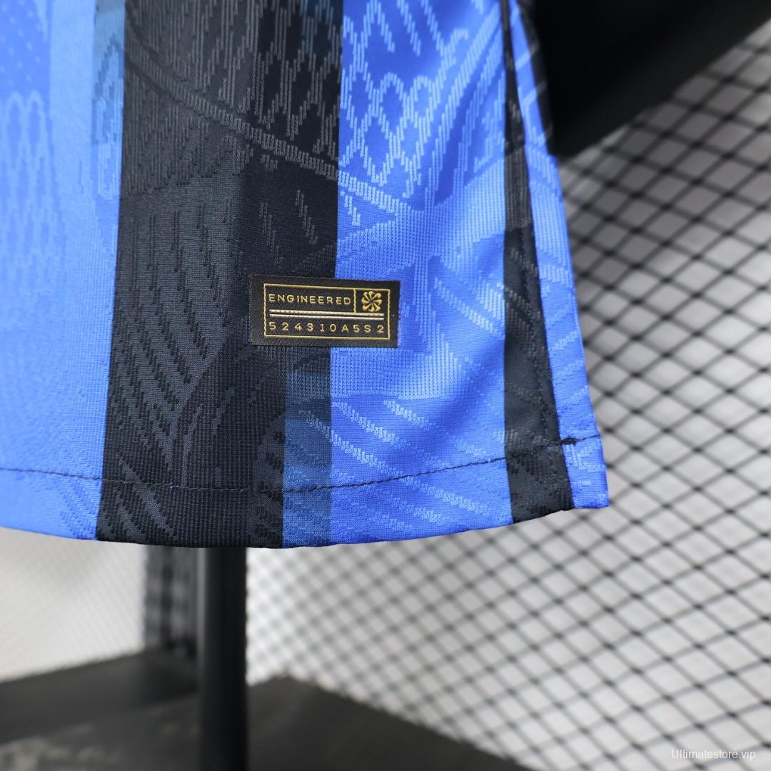 Player Version Retro 23/24 Inter Milan Home Jersey With Paramount Plus Sponsor
