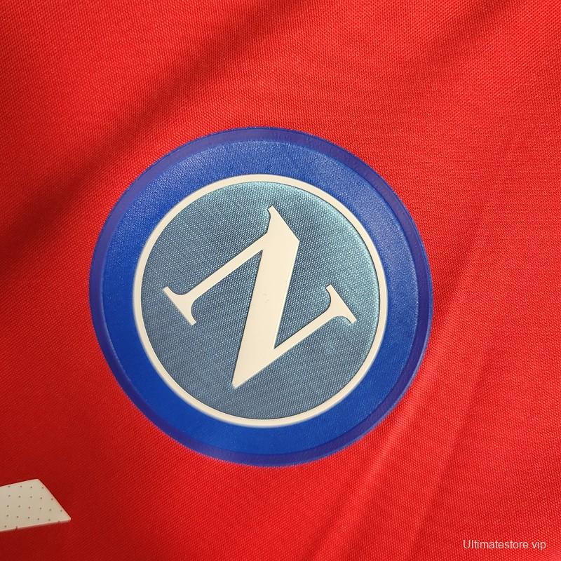 23/24 Napoli Red pre-Match Jersey