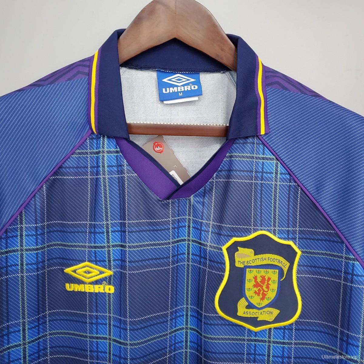 Retro 1994/96 Scotland Home Jersey