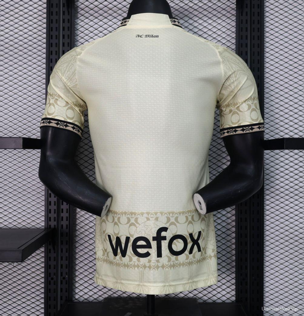 Player Version AC Milan x PLEASURES Forth White Jersey