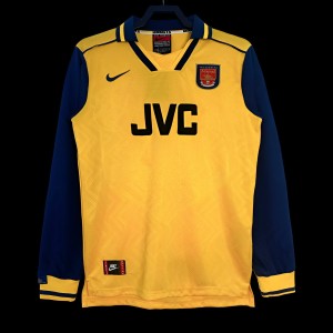 Retro 96/97 Arsenal Away Yellow Long Sleeve Jeresy