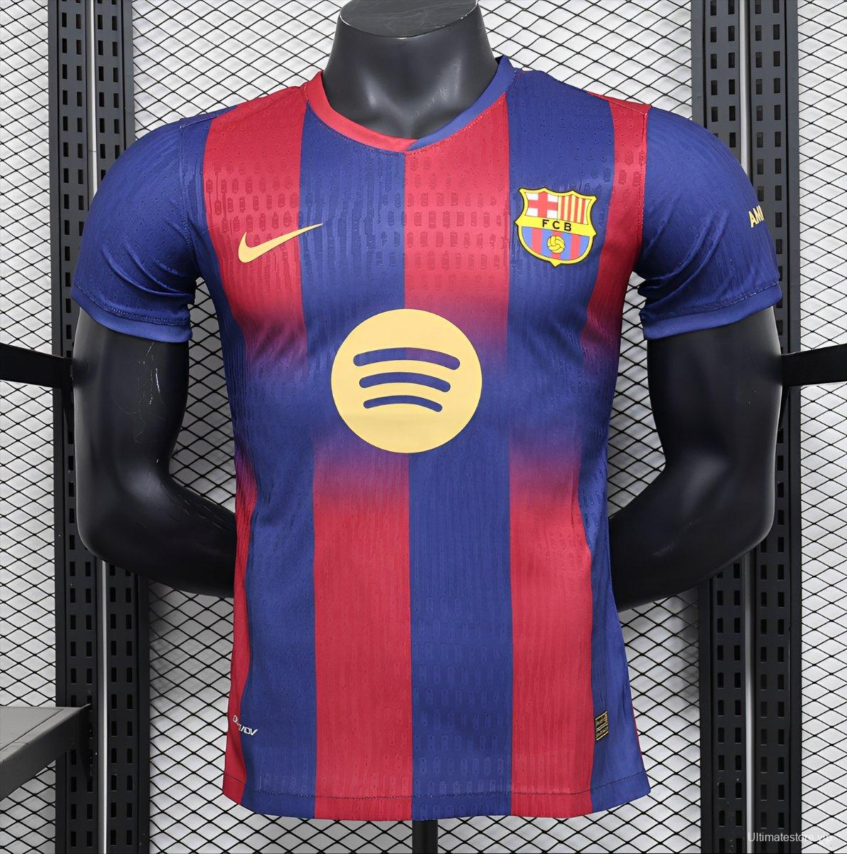 Player Version 25/26 Barcelona Home Leaked Jersey