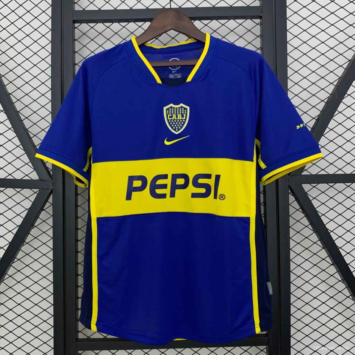 02/03 Retro Boca Juniors Home Jersey