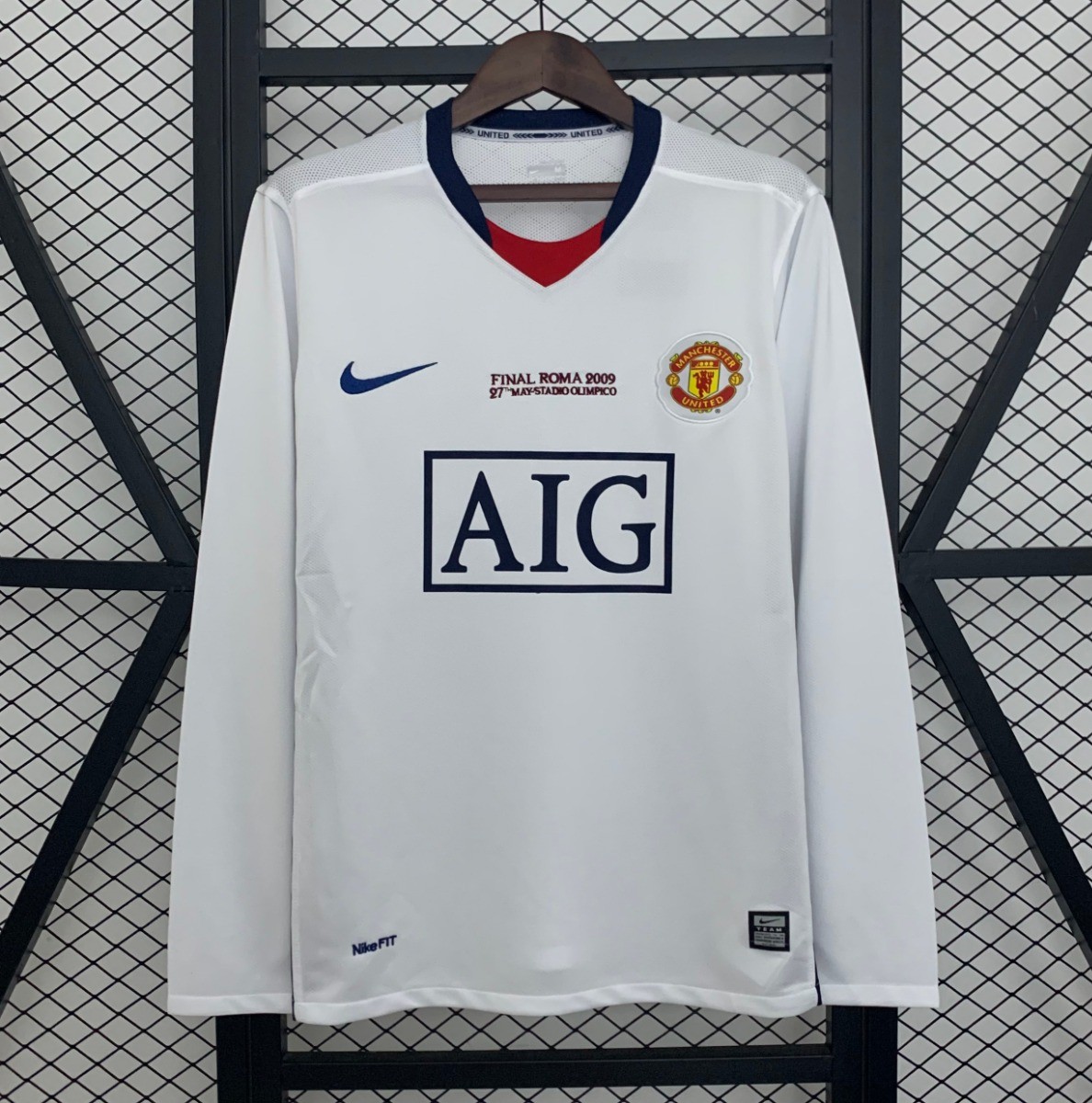 08/09 Retro Manchester United Champions League Away Edition Jersey